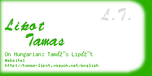 lipot tamas business card